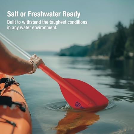 Attwood Emergency Telescoping Paddle for Boating, Orange