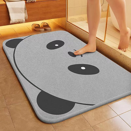 Soft Diatomite Bath Mat, Super Absorbent Quick-Dry Bathroom Rug, Non-Slip Floor Mat for Bathroom, Toilet, Kitchen & Entryway, Durable Home Door Mat